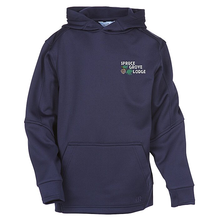 Custom PTech Moisture Wicking Hooded Sweatshirt - Youth - Embroidered
