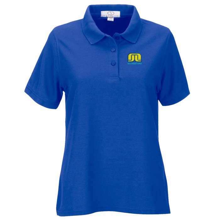 Custom Soft-Blend Double-Tuck Polo - Ladies'
