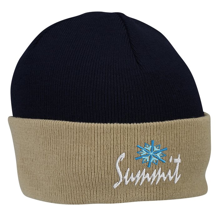 Custom Contrast Cuff Knit Toque