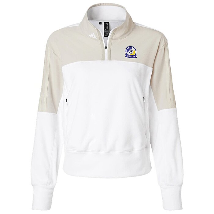 Custom adidas 1\u0026#047;4-Zip Fleece Sweatshirt - Ladies\u0026#039;