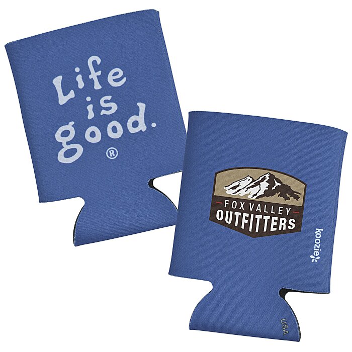 Custom Life is Good Koozie® Can Cooler - Full Colour - LIG