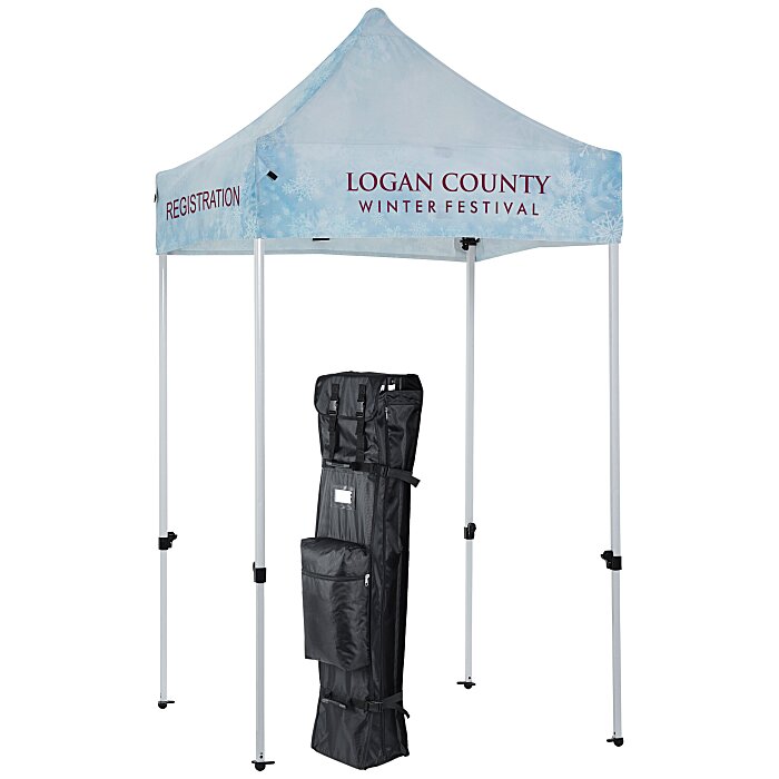 Custom Thrifty 5' Event Tent with Soft Carry Case - Full Colour