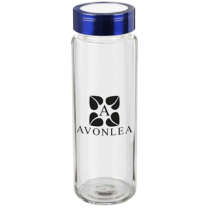 Custom Glass Wide Mouth Water Bottle - 20 oz. - 24 hr