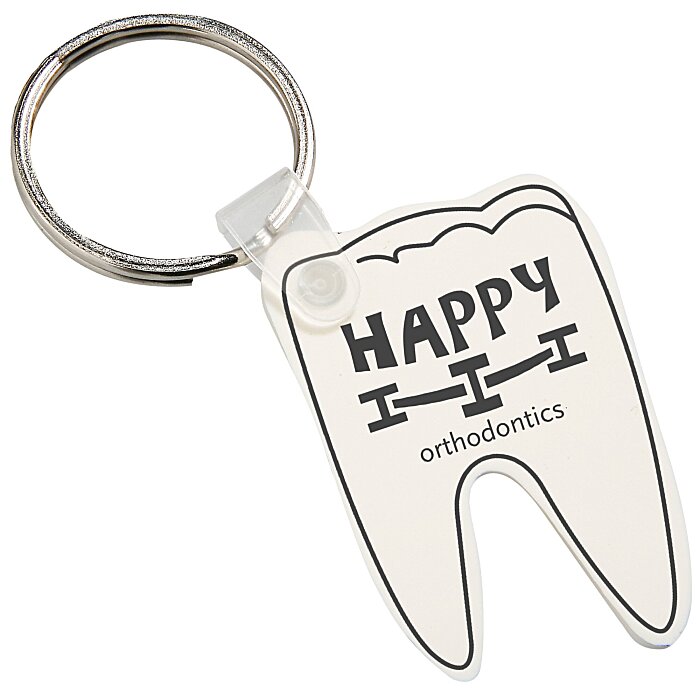 Custom Tooth Soft Keychain - Opaque