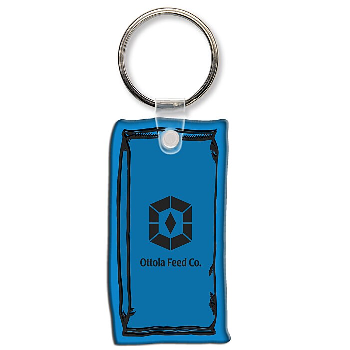 Custom Feed Bag Soft Keychain - Translucent
