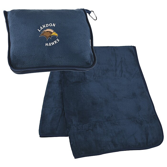 Custom Comfy Plush Travel Blanket