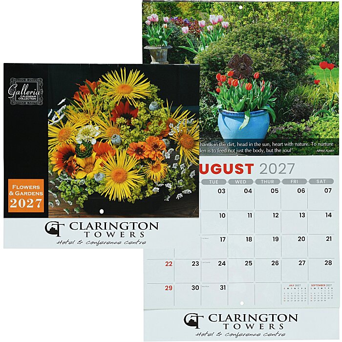 Custom Flowers & Gardens Appointment Calendar