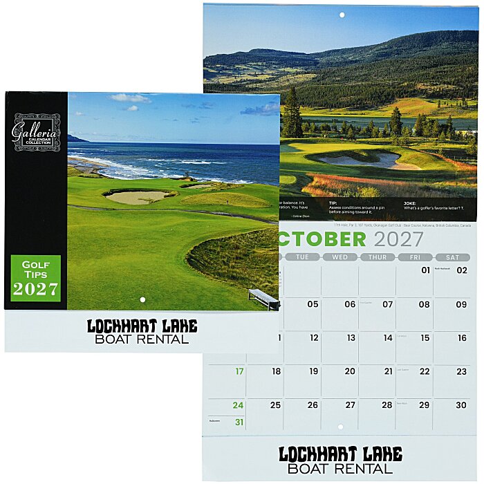 Custom Golf Tips Appointment Calendar