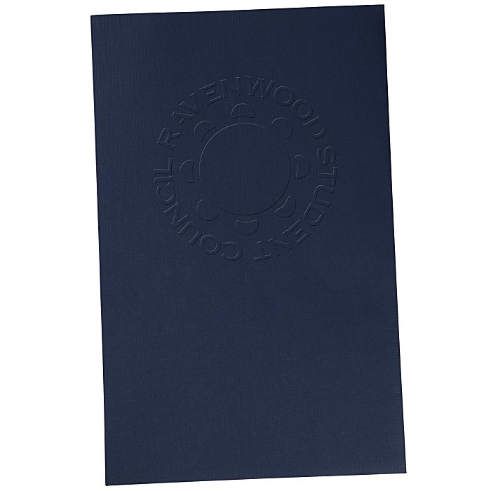 Custom Legal Size Embossed Linen Paper Folder