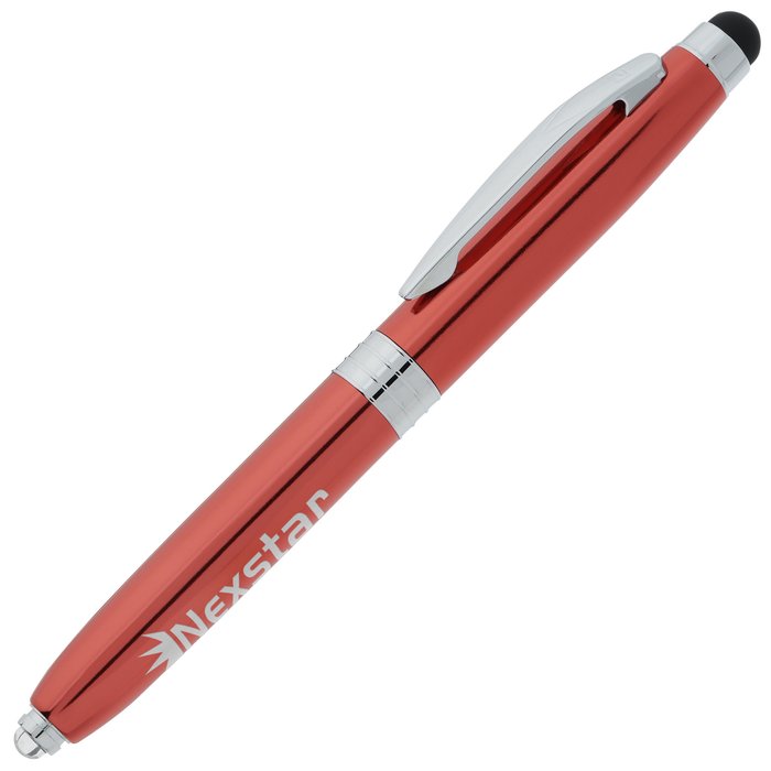 Custom Hugo Stylus Metal Pen with Flashlight