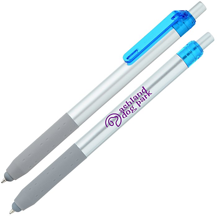 Custom Alamo Stylus Pen - Silver - Translucent