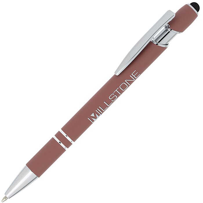 Custom Incline Morandi Soft Touch Metal Stylus Pen