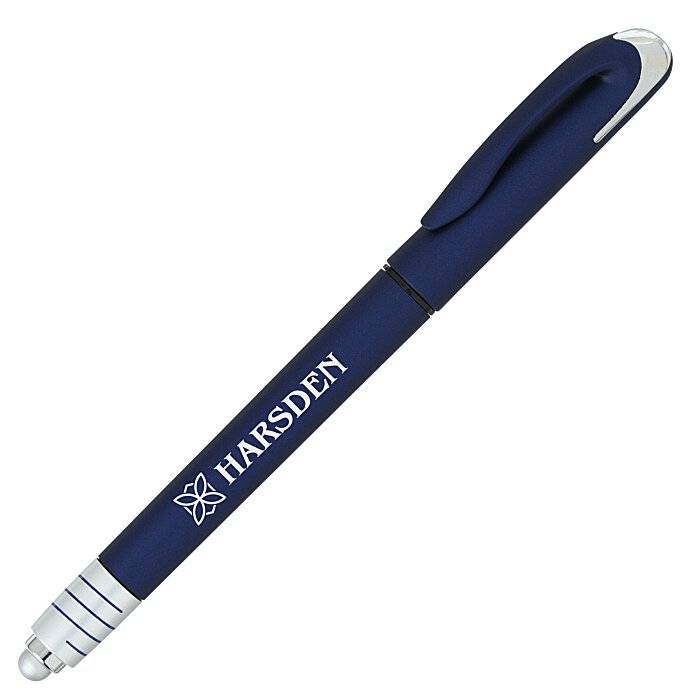 Custom Pacifica Soft Touch Stylus Spinner Gel Pen