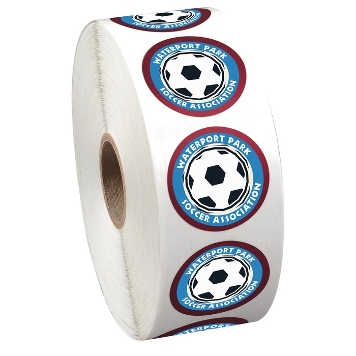 Custom Full Colour Sticker by the Roll - Circle - 1 1/4 inches