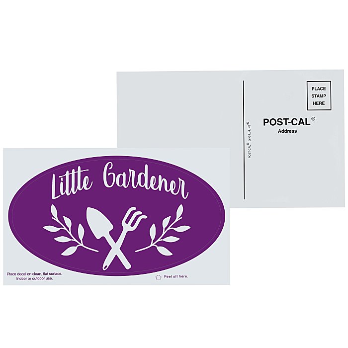 Custom Post-Cals Sticker-Oval