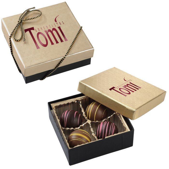 Custom Truffles - 4-Pieces - Gold Box
